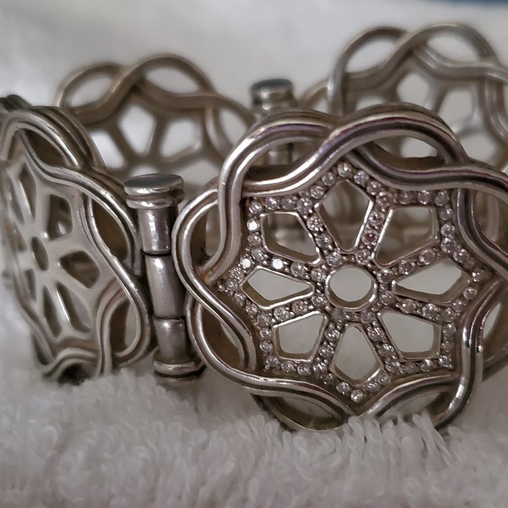 SLANE DIAMOND FENESTRA LINK BRACELET - Picture 3 of 10